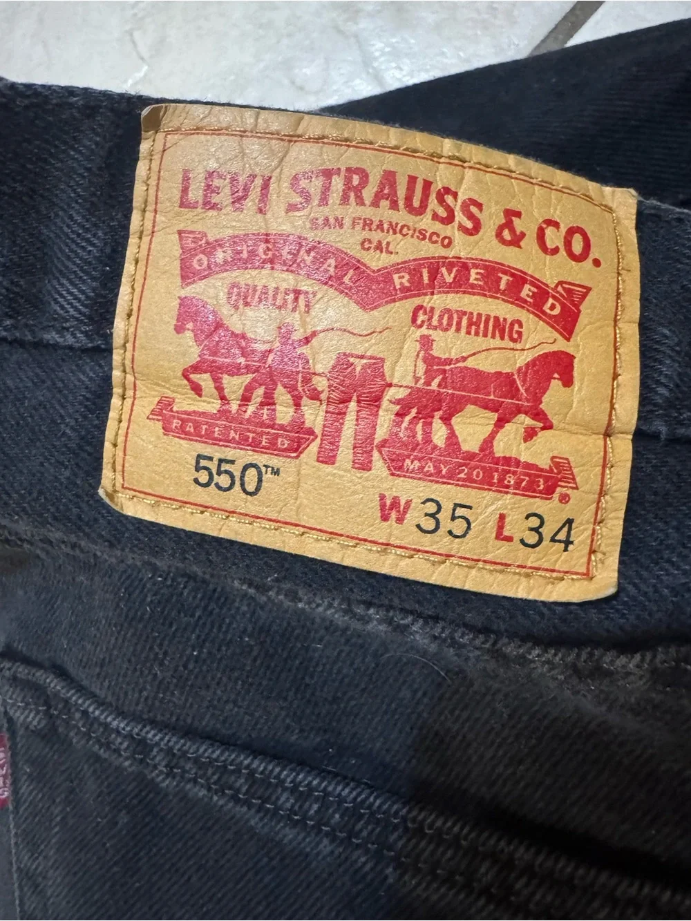 Levi's Black Straight Men's Jeans